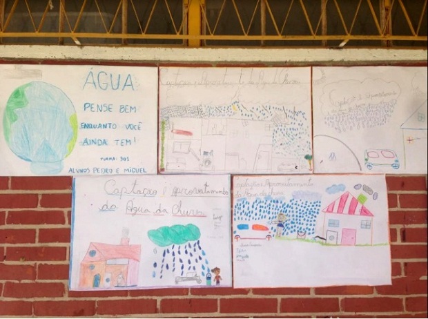 Os alunos apresentaram os trabalhos desenvolvidos especialmente para o evento. Foto: Arquivo da Escola